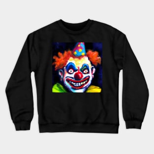 Evil Clown - Horror Art Brut Painting Crewneck Sweatshirt